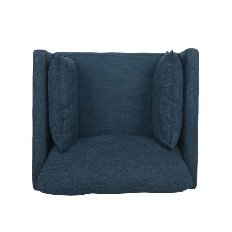 Symonds Tufted Club Chair with Accent Pillows by Christopher Knight Home