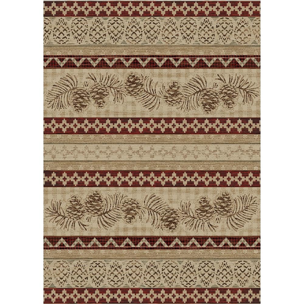 American Destination Pineview Antique Lodge Area Rug