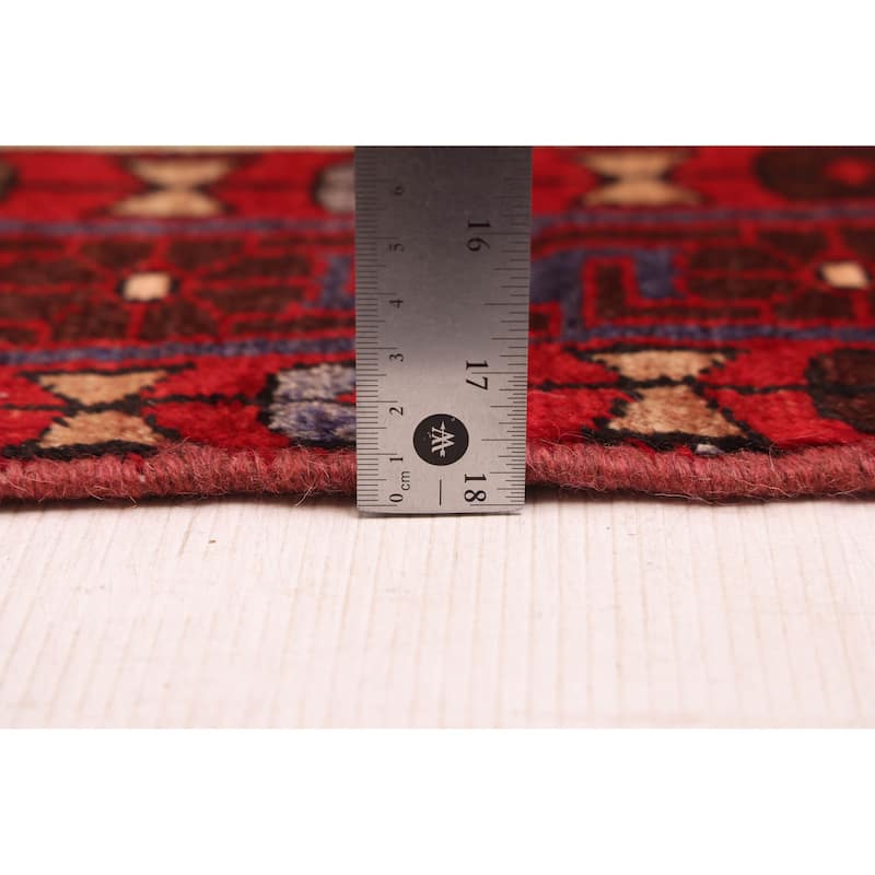 ECARPETGALLERY Hand-knotted Andelz Red Wool Rug - 5'3 x 6'9