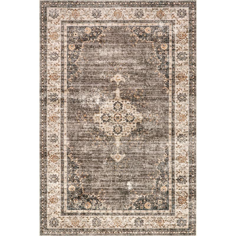 Rosewood Vintage Machine Washable Area Rug