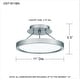 preview thumbnail 8 of 6, Outskirts Integrated LED Brushed Nickel Semi-Flush Mount - Brushed Nickel