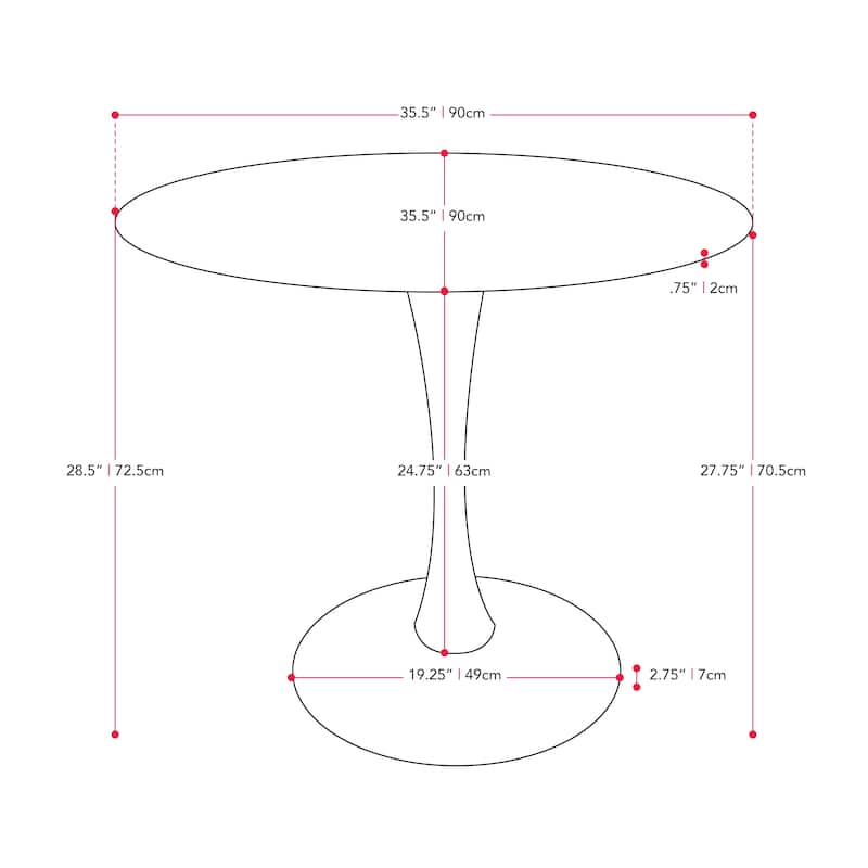 Ivo Pedestal Bistro Table