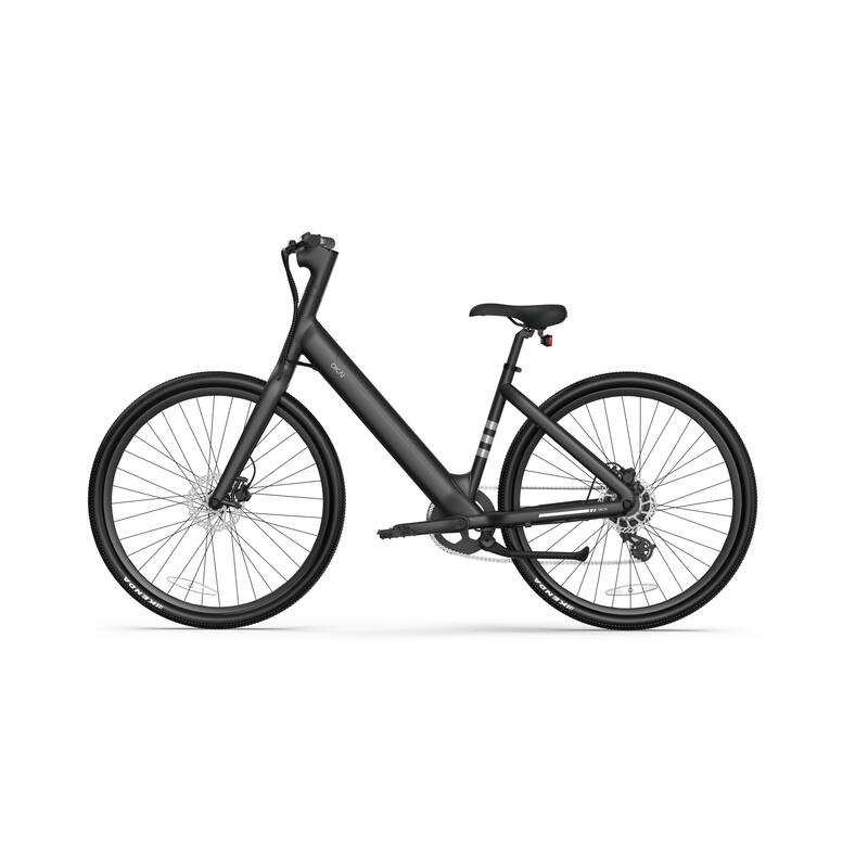 Minimalist Step-through e-Bike - Long Operating Range, High Speed, Matte Black - 21