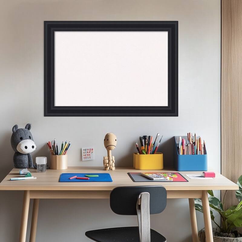 Dalat Black Framed Cork Board - Bulletin Board, Organization Board, Pin Board
