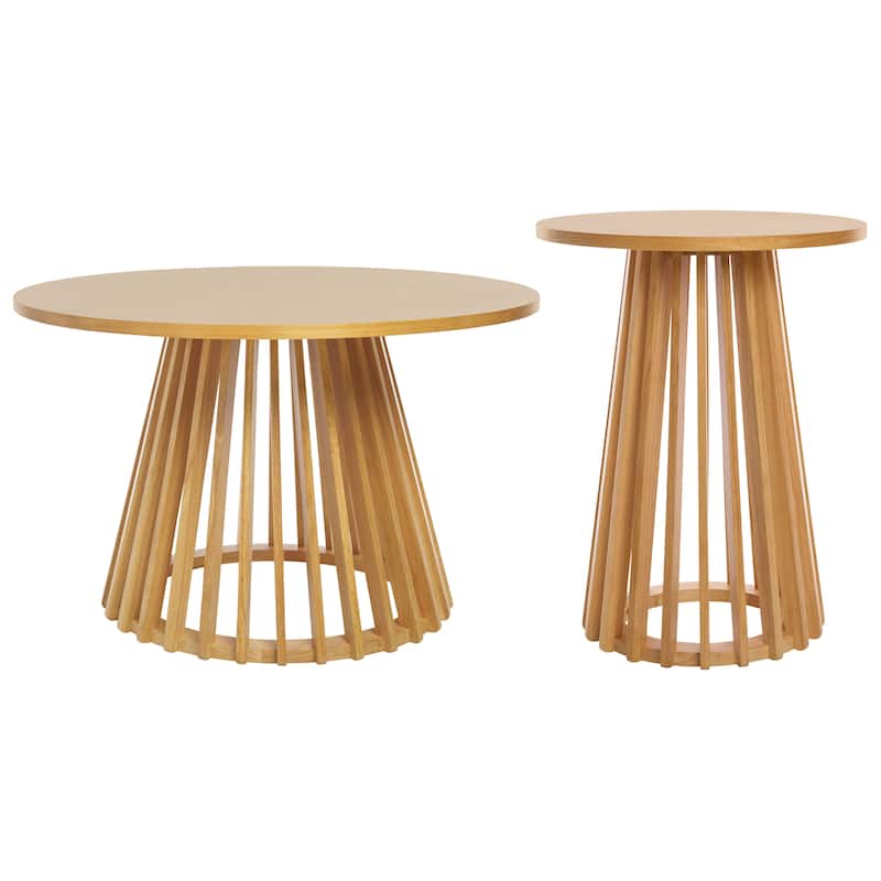 SAFAVIEH Home Cassio Coffee Table - 30"W x 30"D x 19"H - Natural