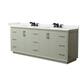 Option Light Green / White Quartz Top / Matte Black