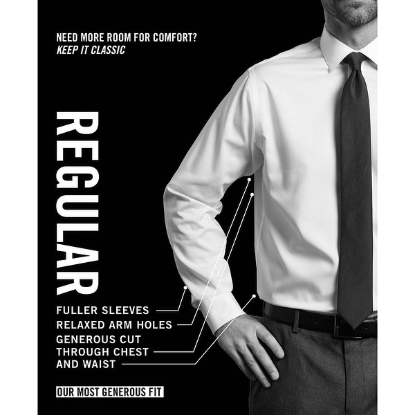 van heusen flex collar regular fit dress shirt