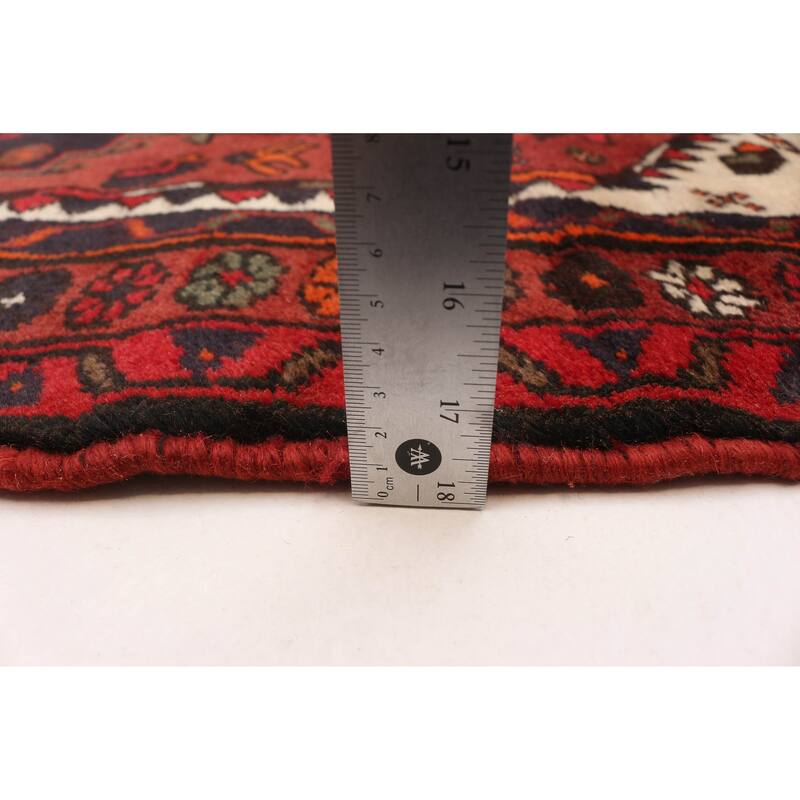 ECARPETGALLERY Hand-knotted Andelz Red Wool Rug - 3'0 x 4'11