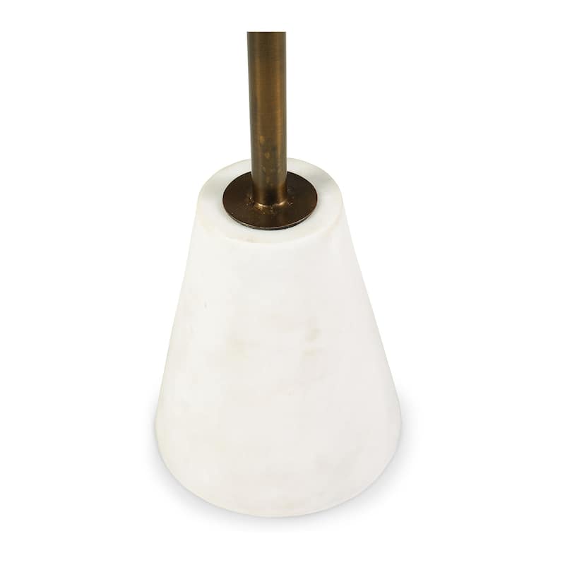Signature Design by Ashley Caramont Black/White Accent Table - 12"W x 12"D x 24"H