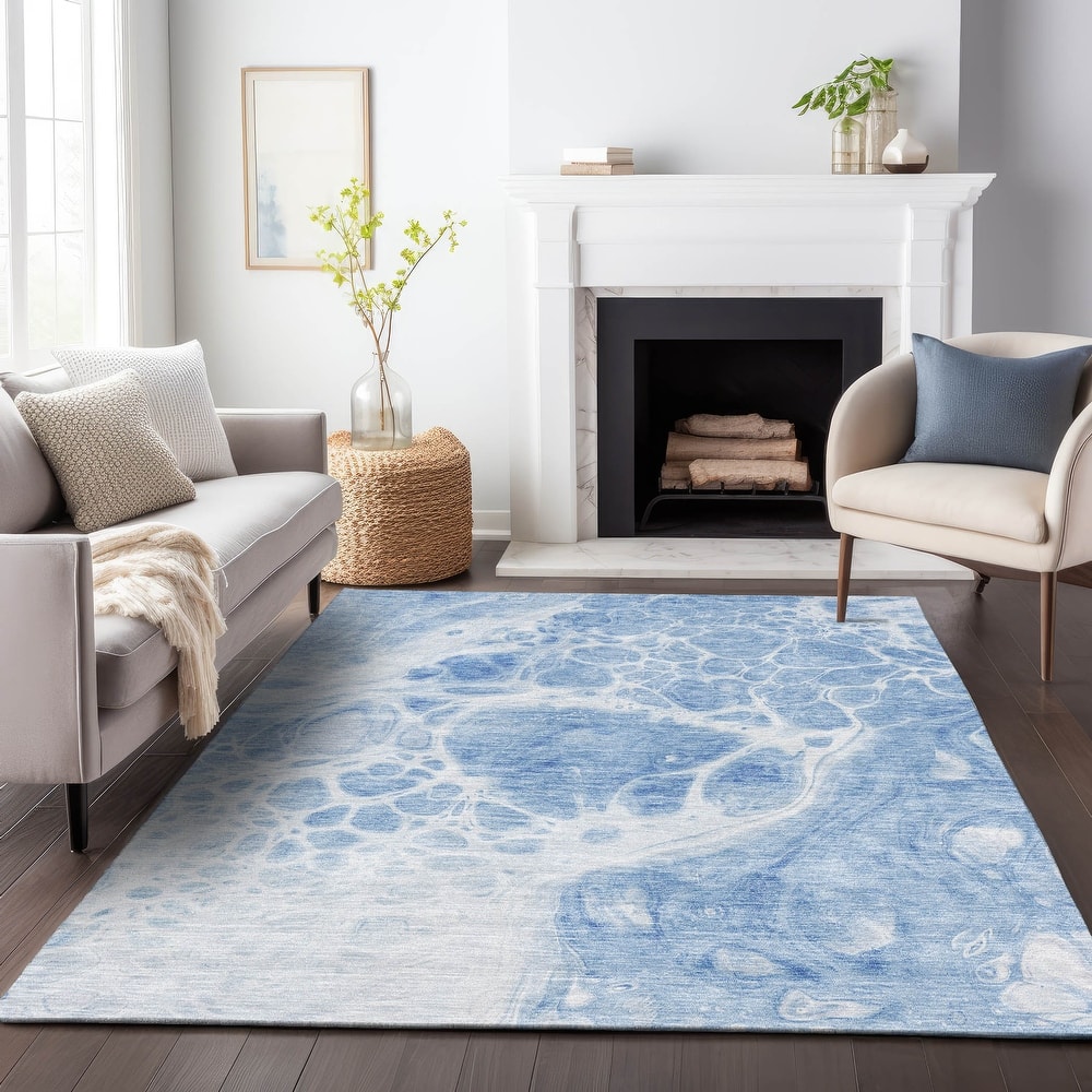 Premium Washable Super Soft Abstract Ink Mayfield Rug