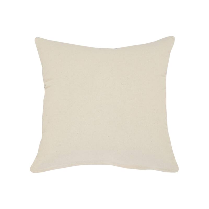Seashore Dusty Blue/White Striped Cotton Throw Pillow, Set of 2