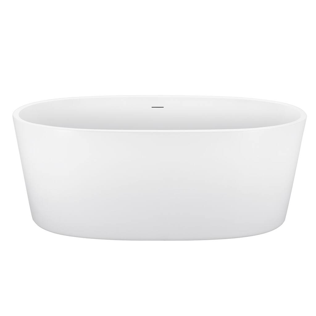 EPOWP Acrylic Freestanding Bathtub Contemporary Bathroom Soaking Tub