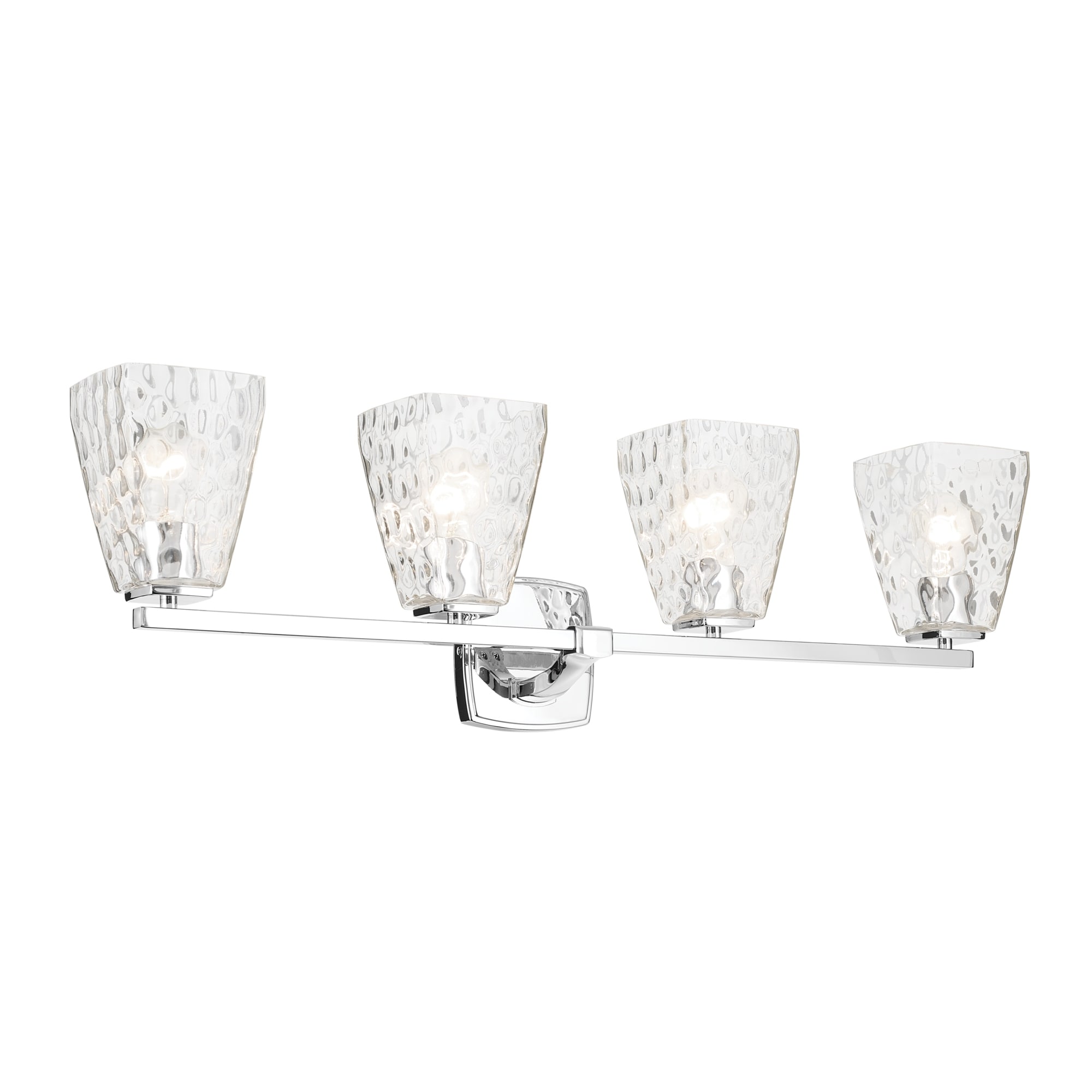Kichler Lighting Marant 33.25" 4-Light Vanity Light with Clear Water Glass in Chrome