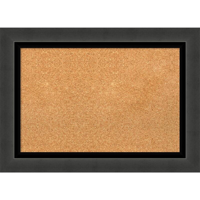 Tuxedo Black Framed Cork Bulletin Memo Board