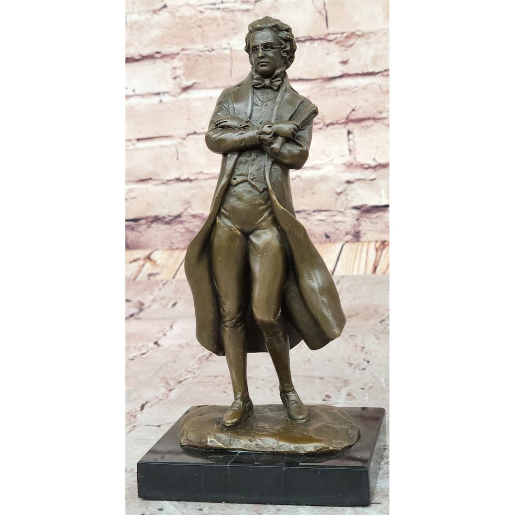 Bronze Statue Of A 19Th-Century Gentleman In Formal Attire Signed Milo