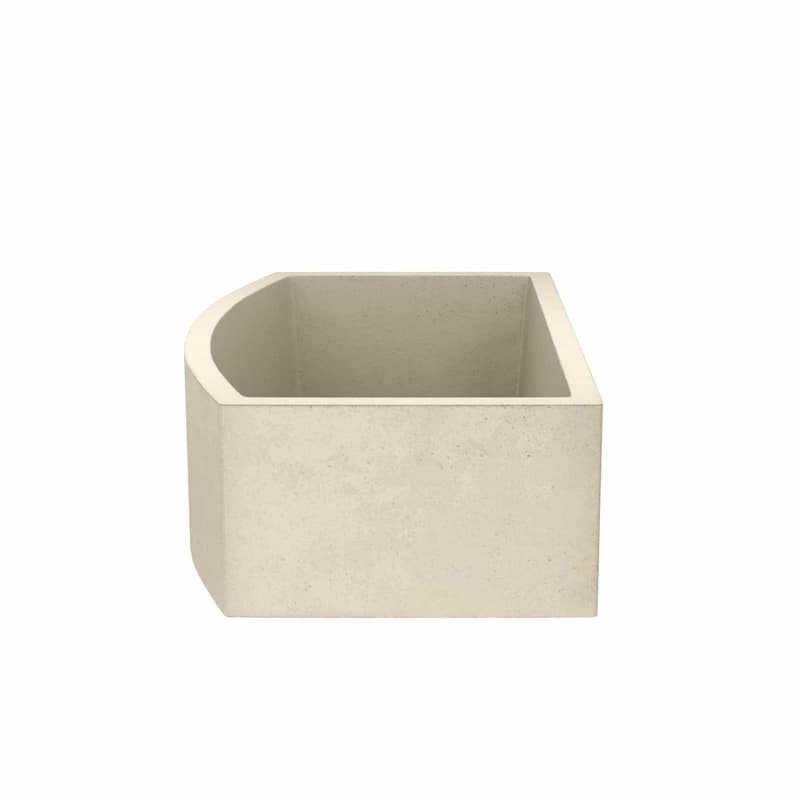 Farmhouse Quartet 33-inch NativeStone Curved Kitchen Sink - 33" x 20.5" x 10.25"