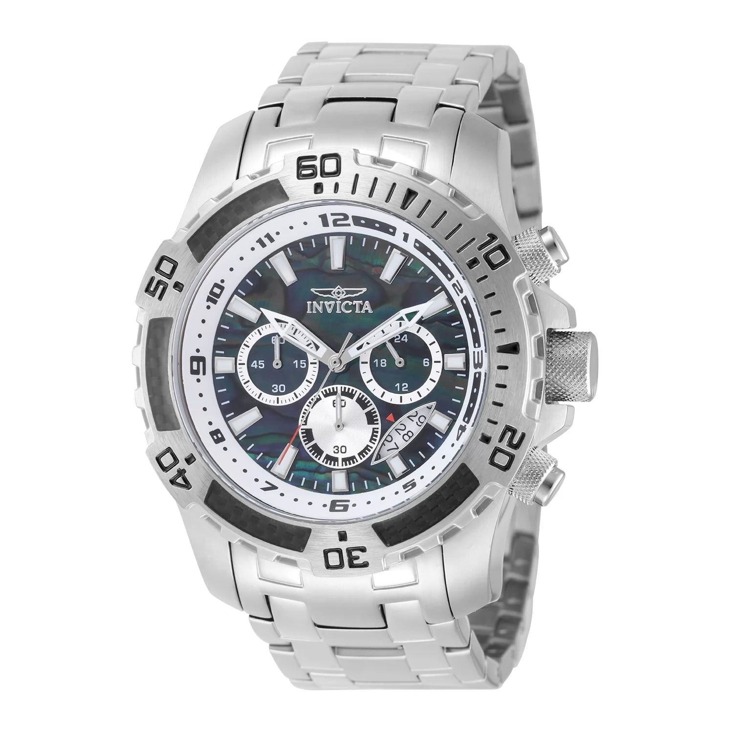 Invicta Men's 49853 Pro Diver Quartz VD53 Black Dial Watch