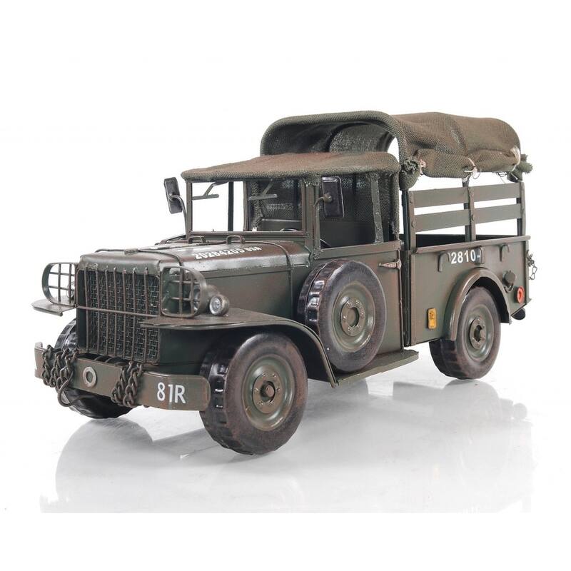 c1951 Dodge M42 Command Truck Sculpture - 13.5 x 6 x 6.75