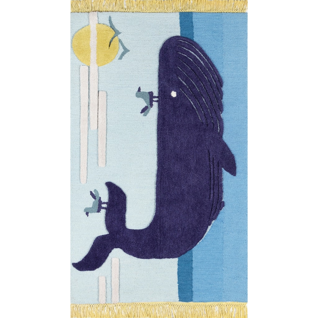 Novogratz by Momeni Atticus Noah Hand Tufted Animal Print Wool Rug