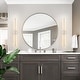 preview thumbnail 55 of 119, 1-Light Black/ Gold/ Nickel Modern Long Linear Strip Wall Sconce Dimmable LED Bathroom Vanity Light