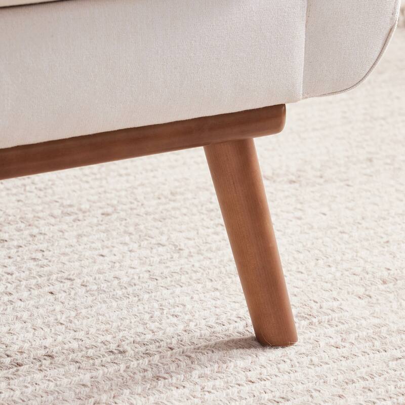 Tufted-Fabric-Upholstered-Accent Chair
