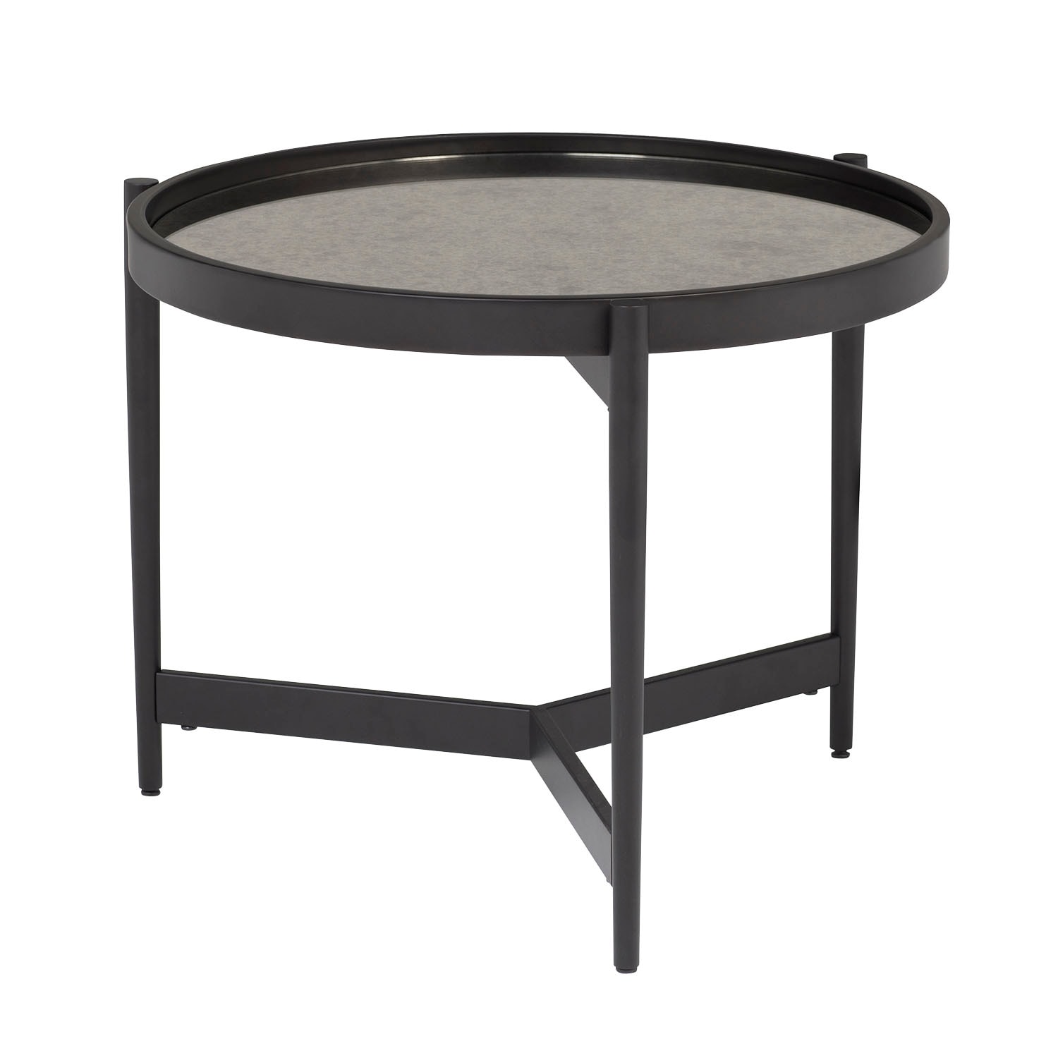Shop Offex Home Estrade Modern 22 Round Side Table In Black