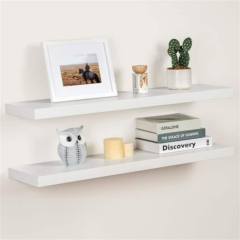 Floating Shelves - 9"D x 36"W x 1.5"H - White