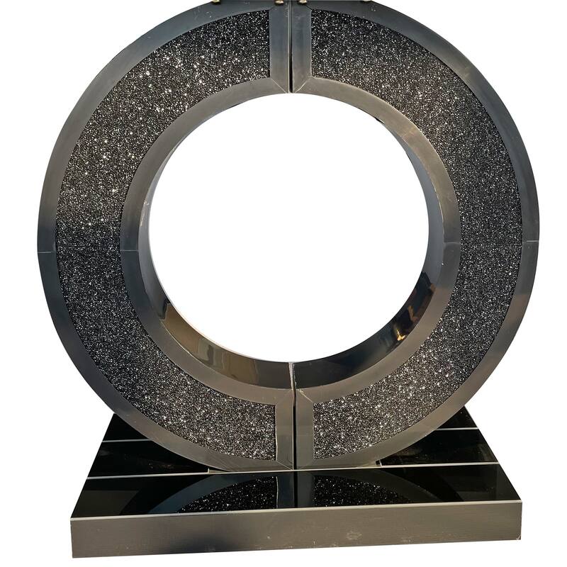 O-Shaped Handicrafts Mirror Console Table for Living Room