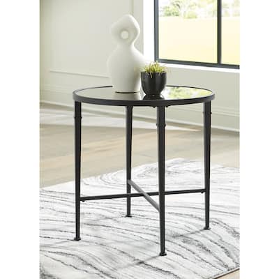 Signature Design by Ashley Cadeburg Black Accent Table - 26"W x 26"D x 26"H