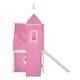 preview thumbnail 11 of 11, Twin Size Loft Bed with Slide Tent & Tower, Playhouse with Window,Pink