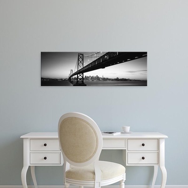 Easy Art Prints Panoramic Images's 'Bridge across a bay, Bay Bridge, San Francisco, California' Canvas Art