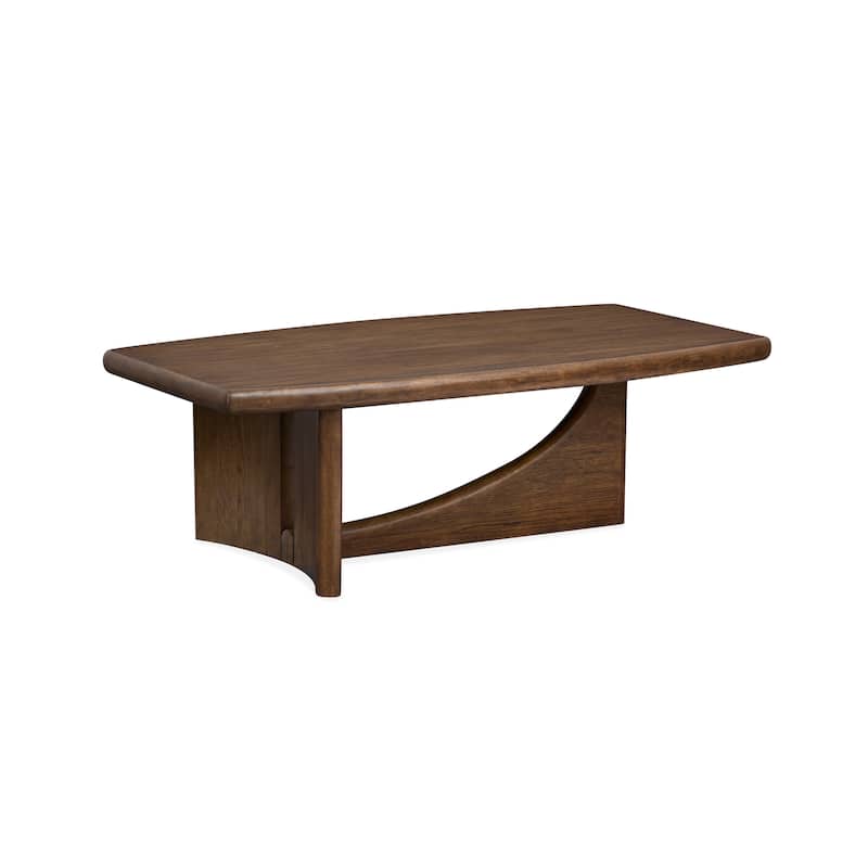 Magnussen Home Phoebe Sienna Brown Rectangular Cocktail Table - 50''W x 28''D x 17''H - 50''W x 28''D x 17''H