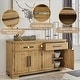preview thumbnail 3 of 17, Signature Design by Ashley Havonplane Brown Dining Server - 65.88"W x 19"D x 36.13"H