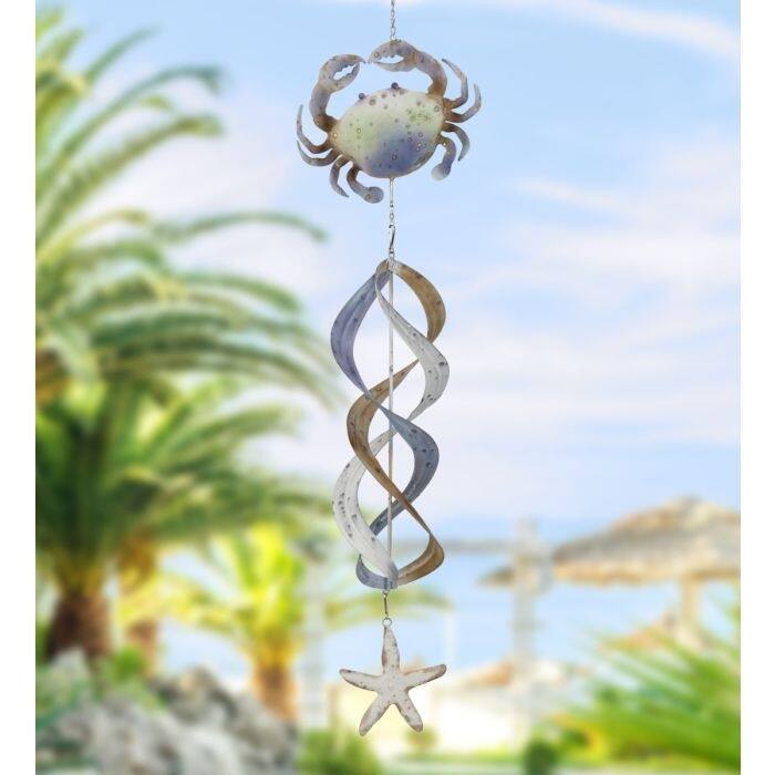 Hanging Wind Spinner - Crab