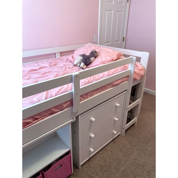 Donco kids low study loft deals bed