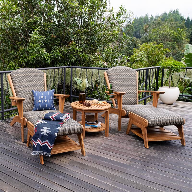 Cambridge Casual Camden 2-piece patio Adirondack chair and outdoor ottoman set