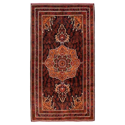 Teimani Black, Brown Rug 3'9" x 6'11" - 3'9 x 6'11