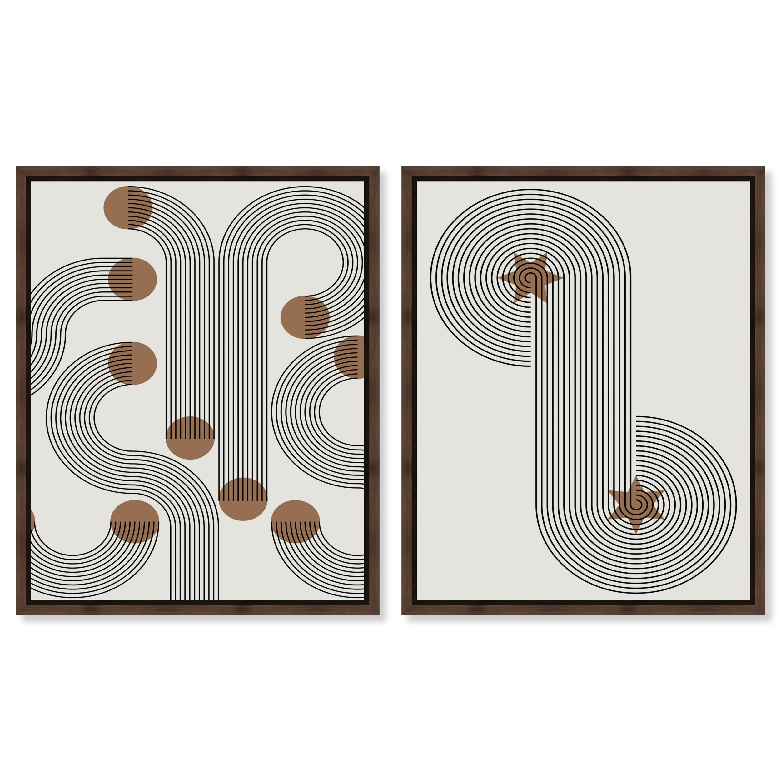 Abstract Wall Art Modern Wall Decor Set Framed Canvas by Art Remedy