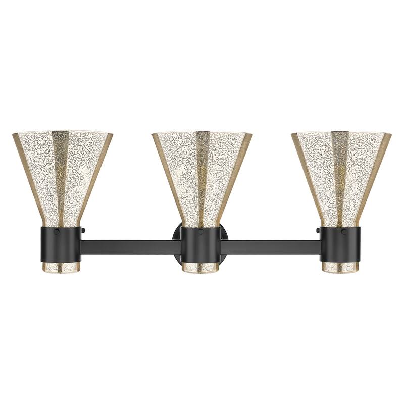 Innovations Lighting Downtown Urban - Lawton Cone - 3 Light 24" Wall-Mounted Bath Vanity Light