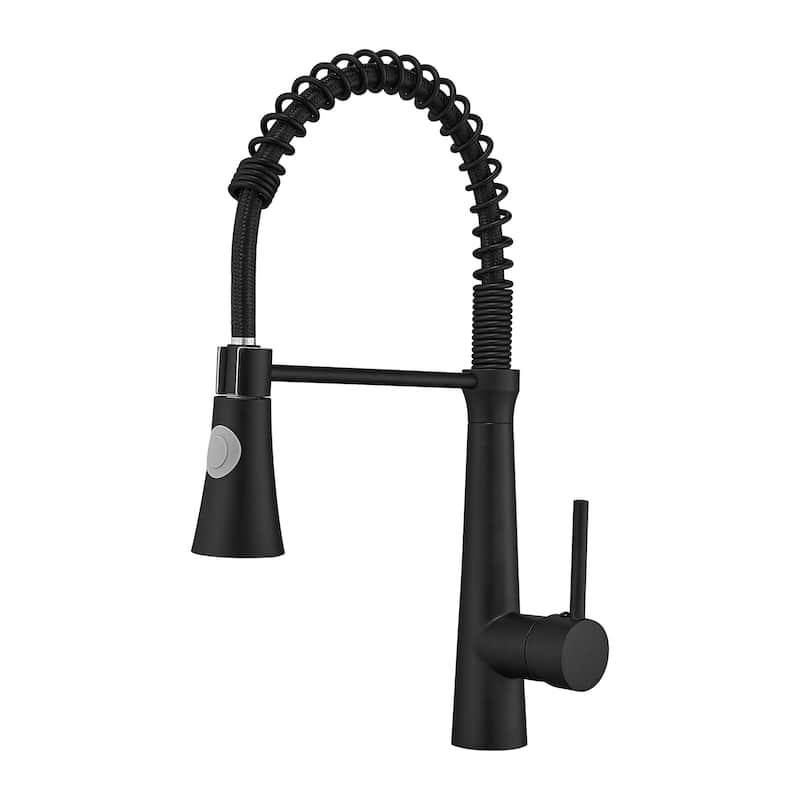 Commercial Solid Brass Spiral Pull-down Kitchen Faucet