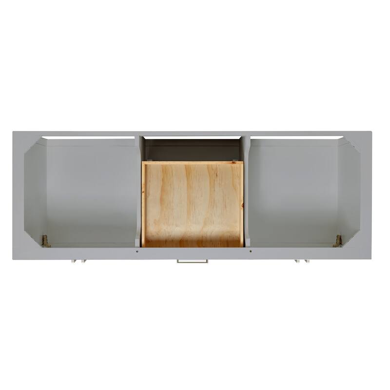 Ariel S060DCQRVO Magnolia 60" Free Standing Double Basin Vanity Set