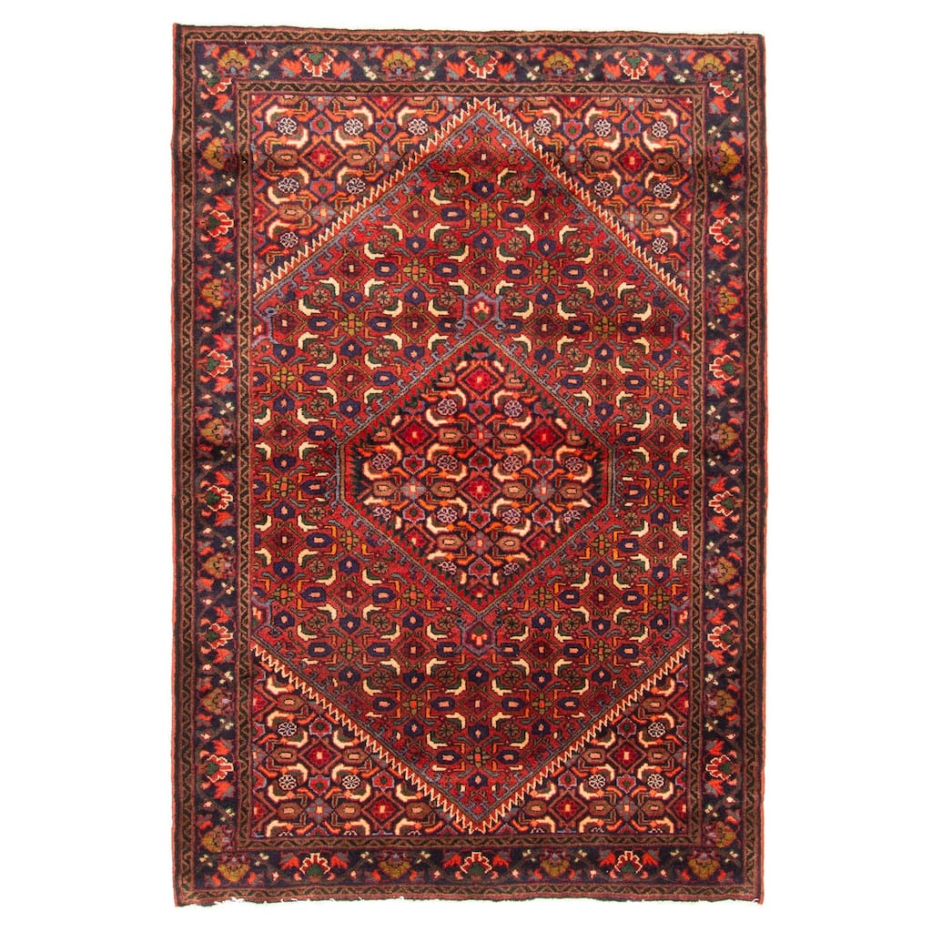ECARPETGALLERY Hand-knotted Anadol Red Wool Rug - 4'7 x 6'7