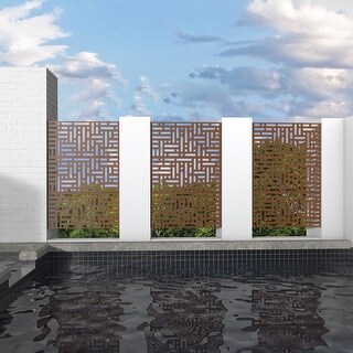 Metal Privacy Screen Free Standing Street - 76x47