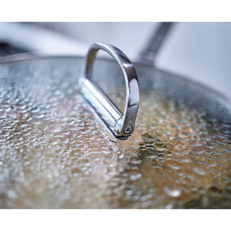 Joseph Joseph Space Ceramic Non-Stick 2.9 Qt. Saucepan with Folding Handle and Lid