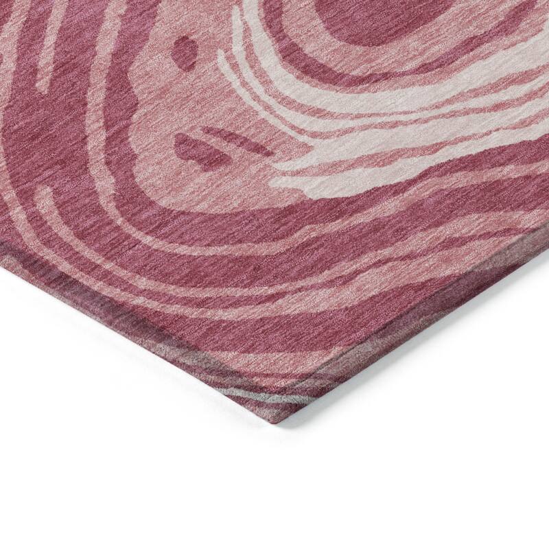 HomeRoots Abstract Transitional Rectangle Outdoor Rug