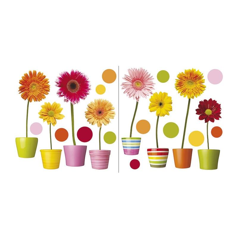 Crearreda Gerberas Flowers Window Decals