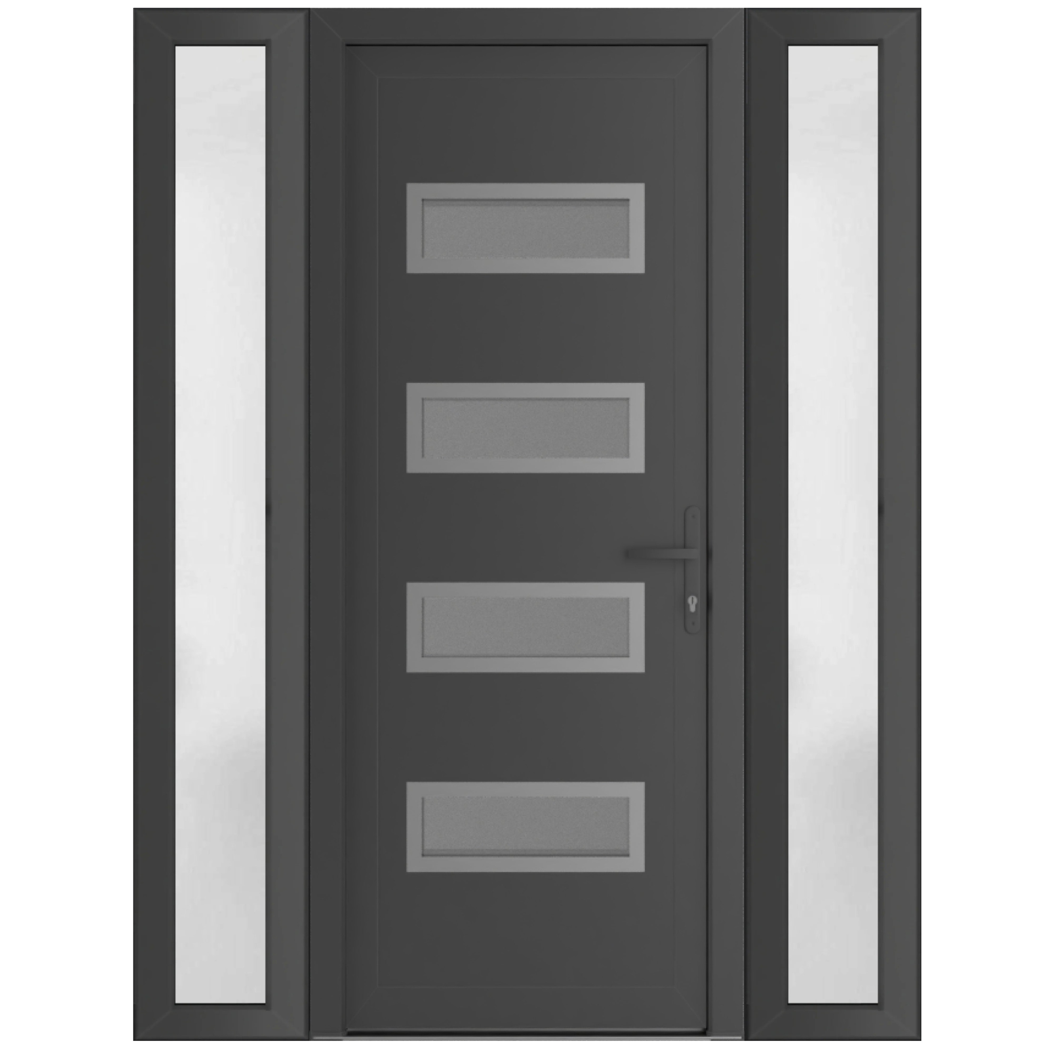 VDOMDOORS Manux 8113 Antracite Grey uPVC Exterior Door