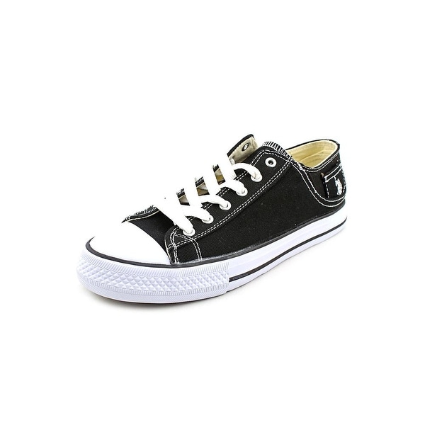 US Polo Assn Paddock Lo Men Round Toe Canvas Black Sneakers