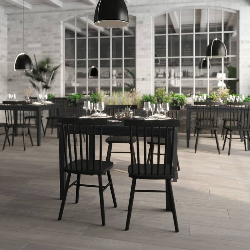 Solid Wood Commercial Grade Dining Table - 47"D x 36.25"W x 30.25"H