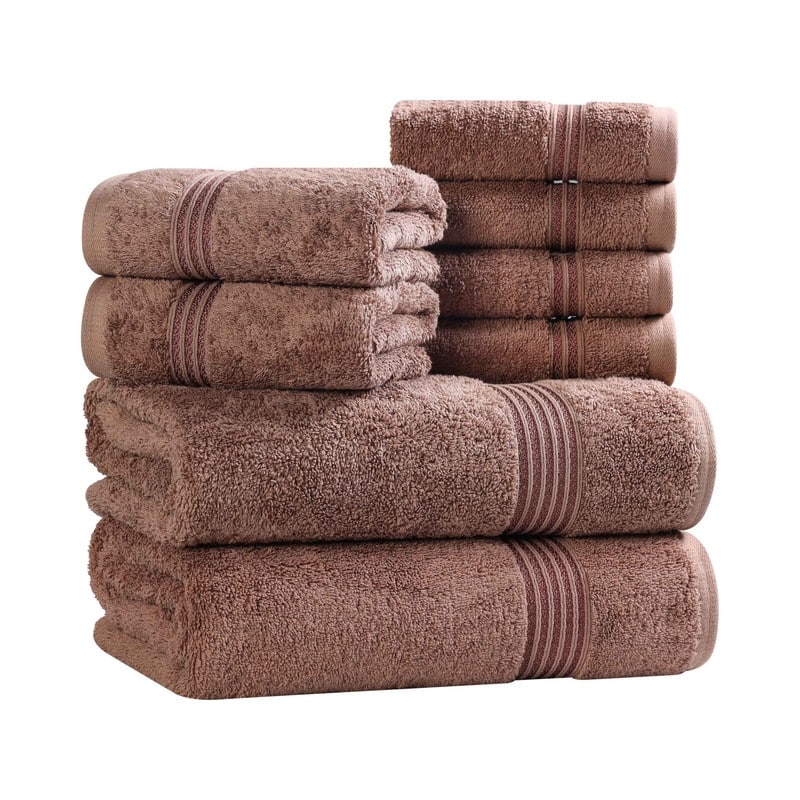 Superior Heritage Egyptian Cotton Absorbent 8-Piece Towel Set